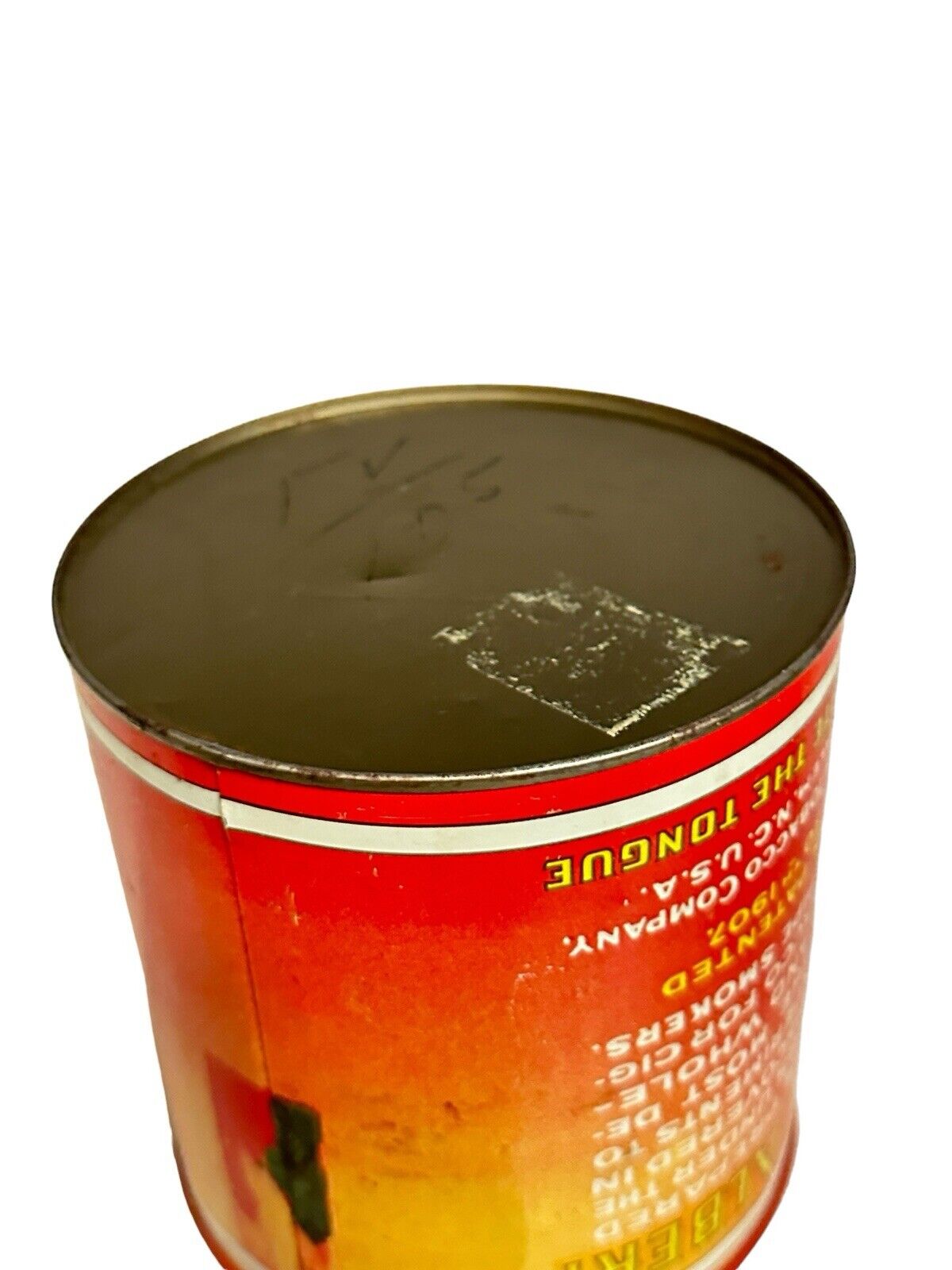 Antique Prince Albert tobacco tin Empty Tobacciana Decor Container 1907