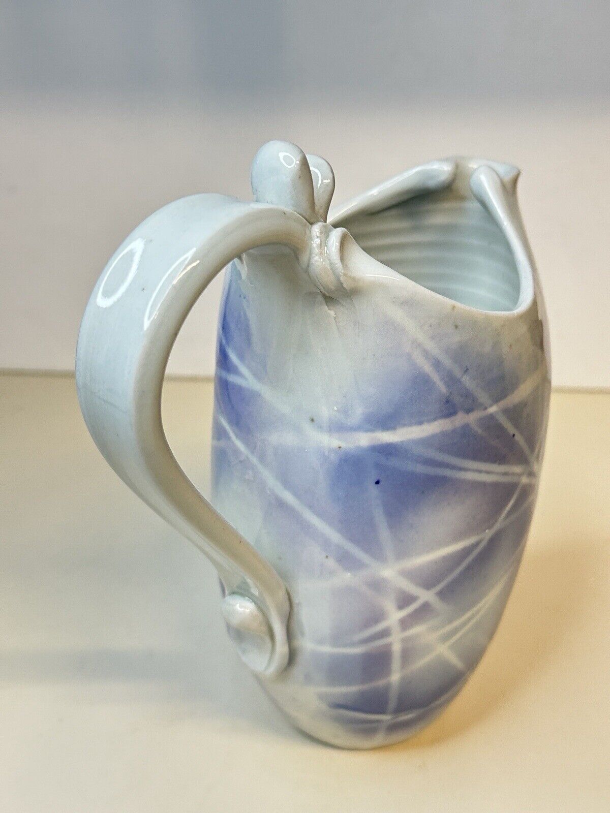 Beautiful James Jim Loso Porcelain Pitcher Modern Art Signed Minnesota Potter
