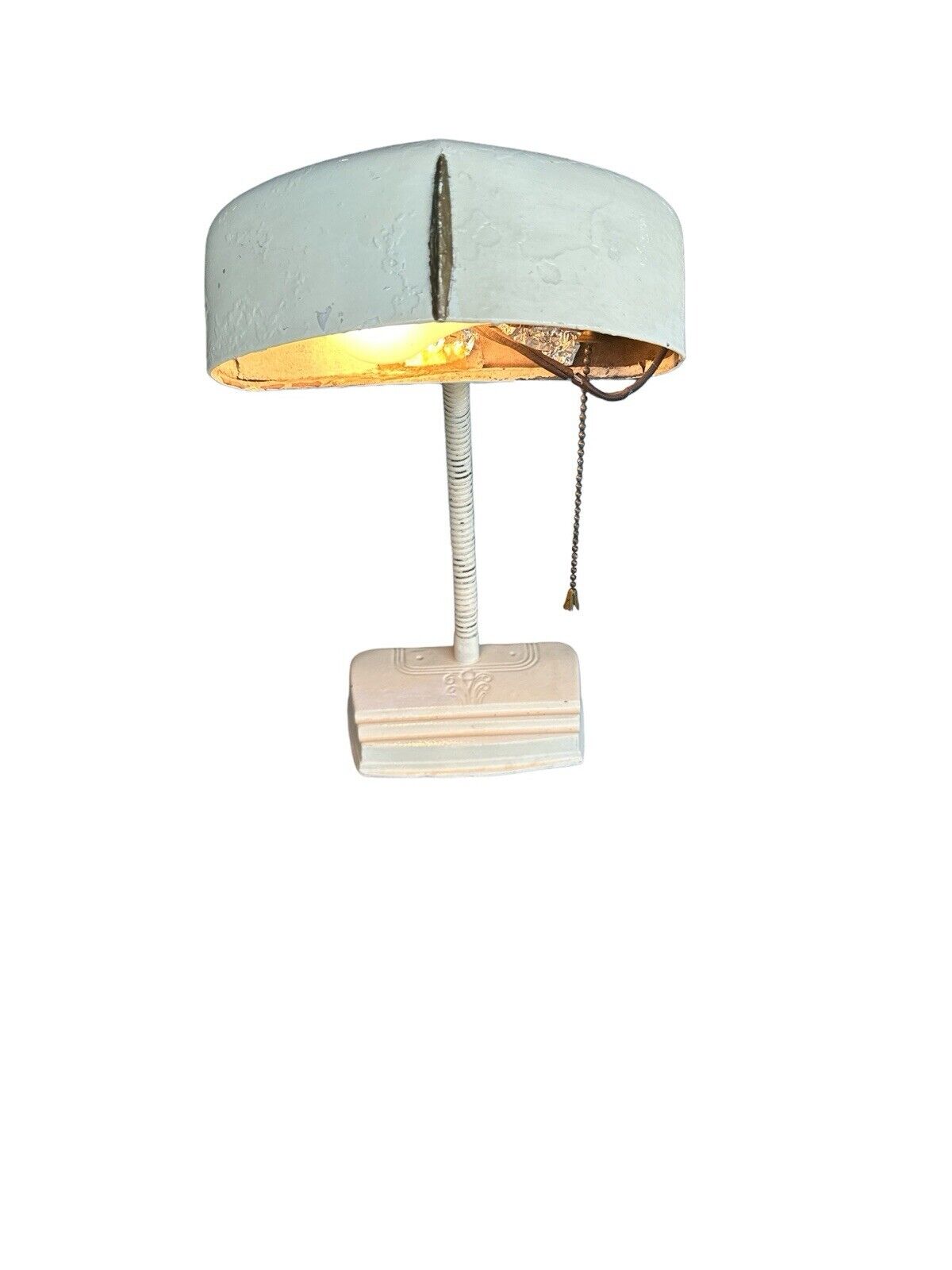 MCM 1950’s Very Cool Looking Atomic Desk Lamp New Cord Needed 16”