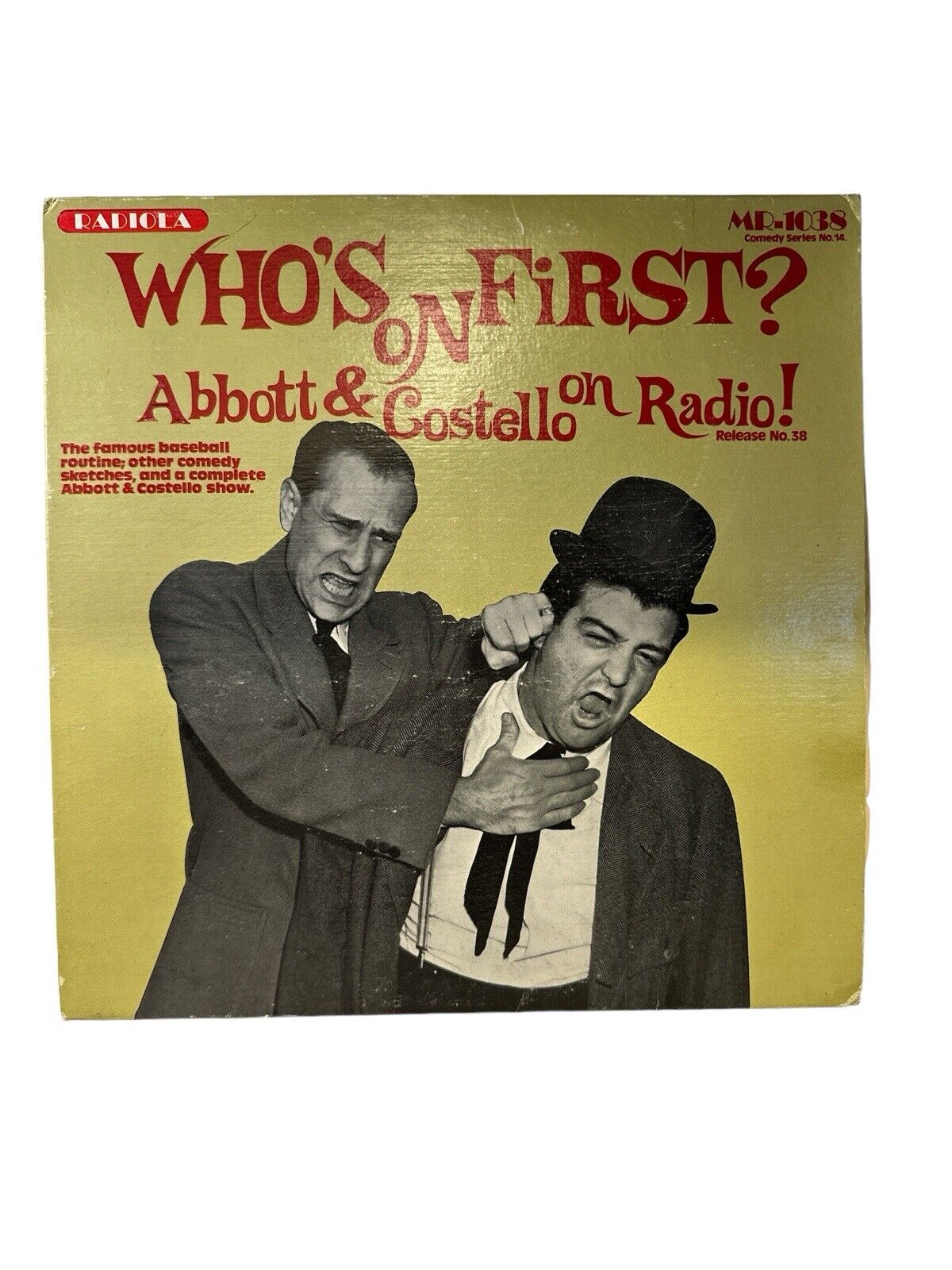 ABBOTT & COSTELLO “Who’s On First?” 1974 Vinyl LP Radiola MR-1038 Comedy Series