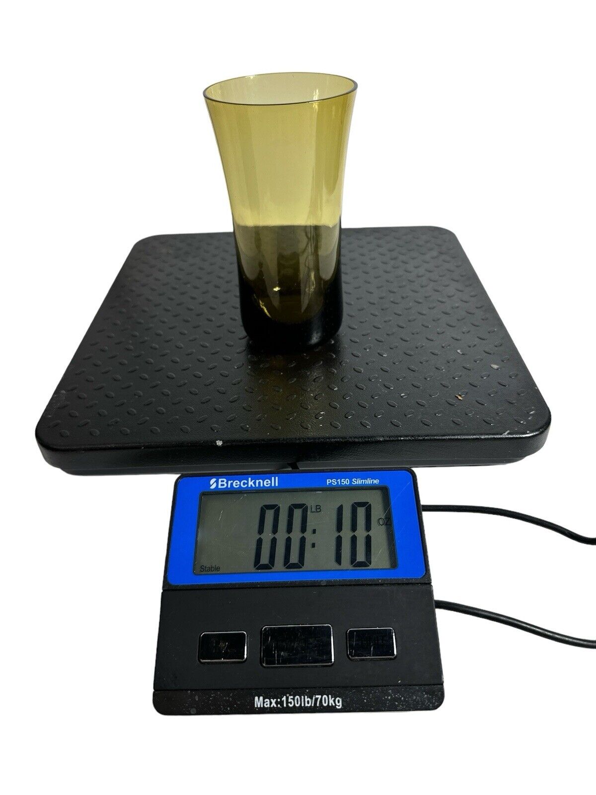 1972-1979 DENBY Arabesque Brown Flat Ice Tea 6” Milnor Sweden MCM