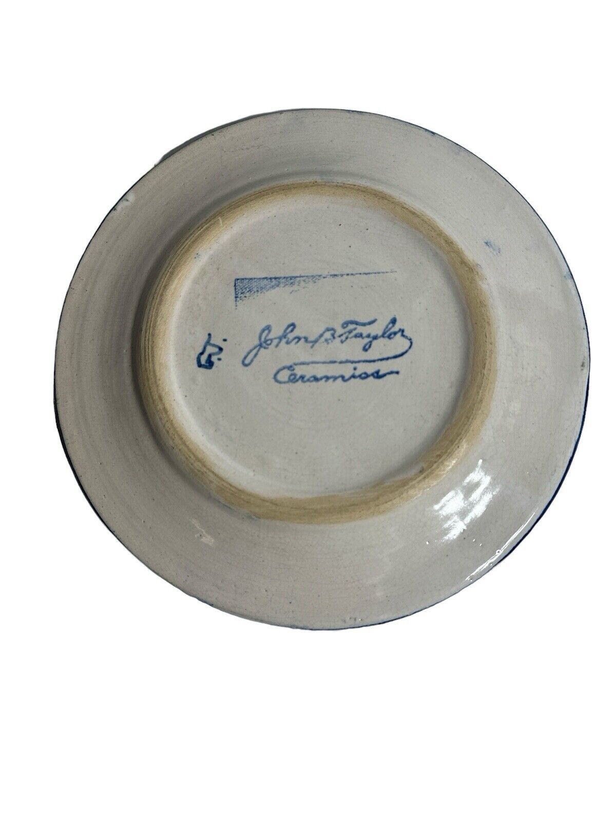 Vintage Louisville Stoneware John B Taylor Pottery Church Luncheon Plate 9”