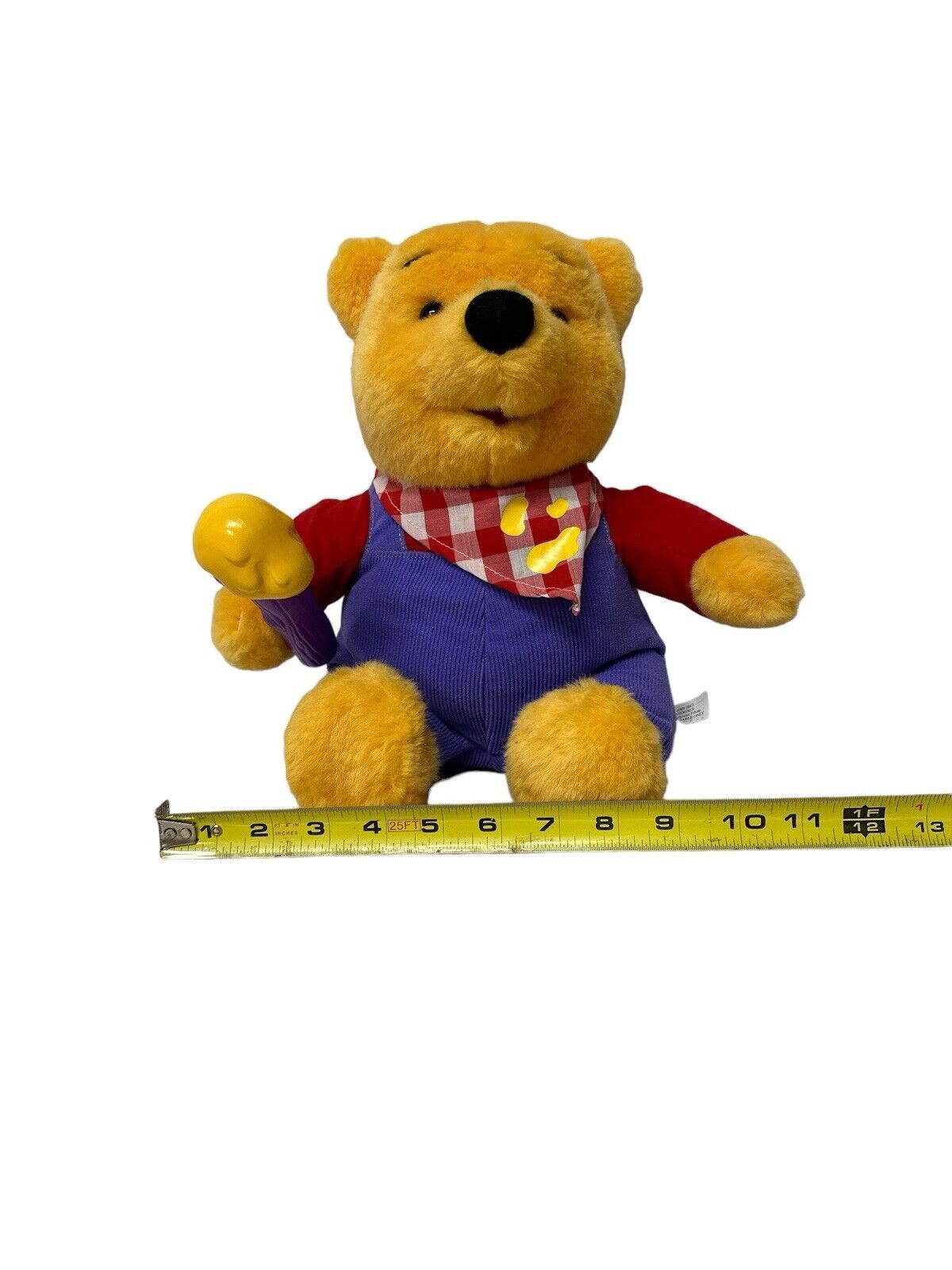 Vintage Disney 11” Winnie the Pooh Honey Stuffed Plush 1999 As Is