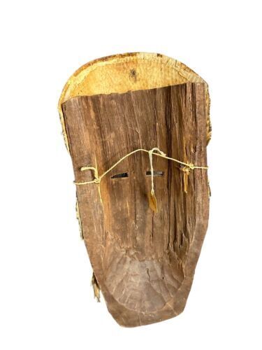 Old Mexican Folk Art Dance Mask Carved Wood Porcupine Quills Armadillo Large