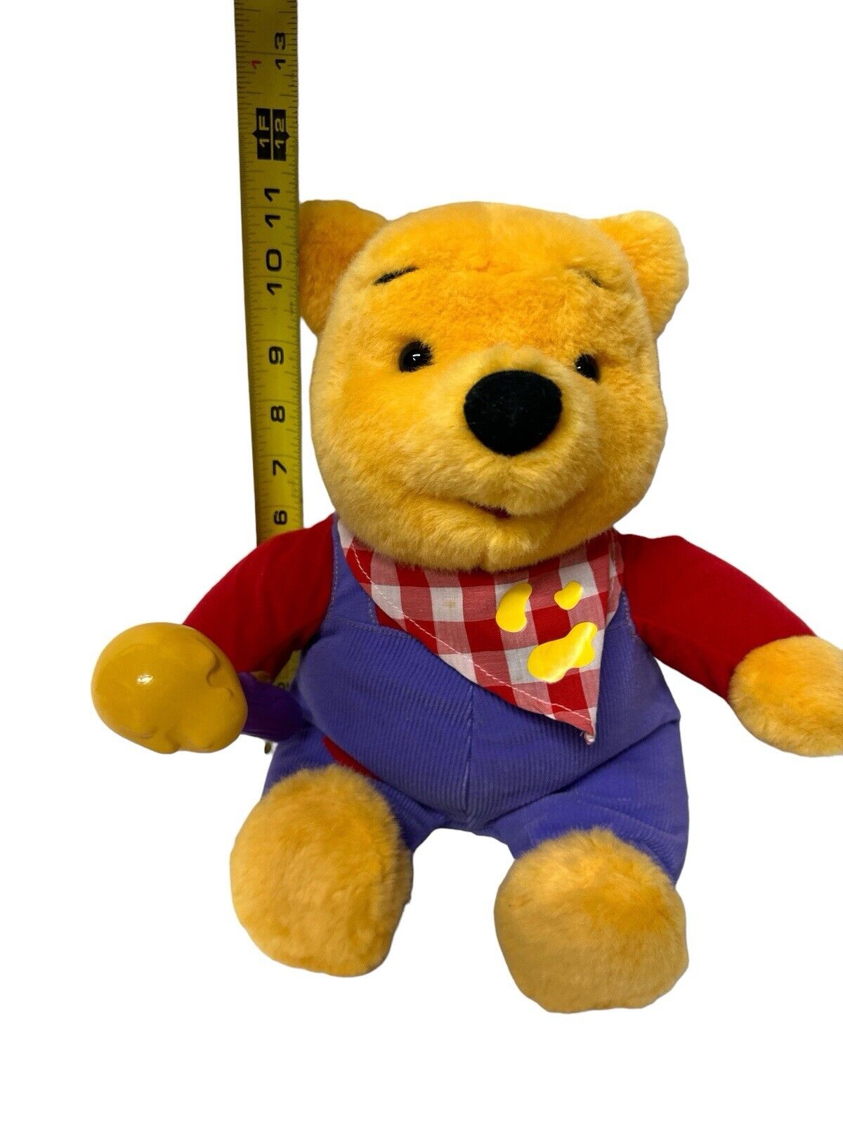 Vintage Disney 11” Winnie the Pooh Honey Stuffed Plush 1999 As Is