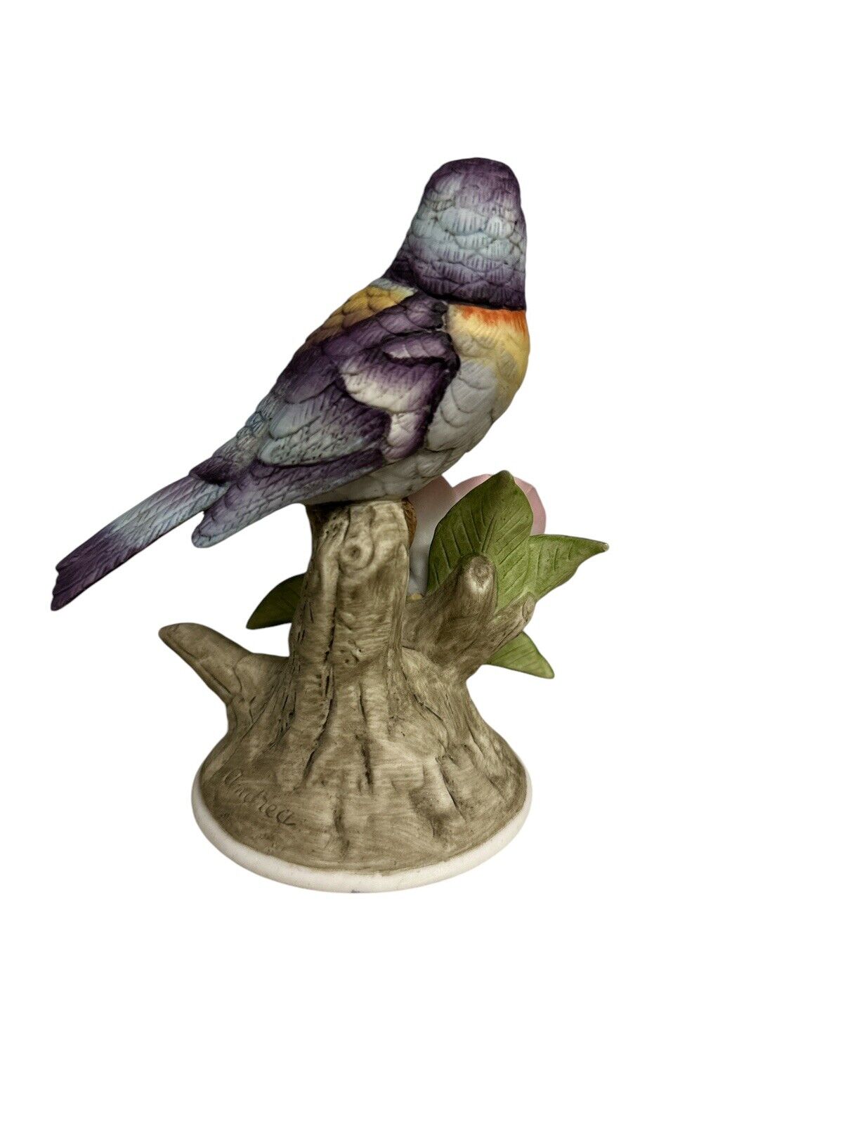 Vtg 1980's porcelain Figurine Parula Warbler by Andrea Sadek 8627 Made in Japan