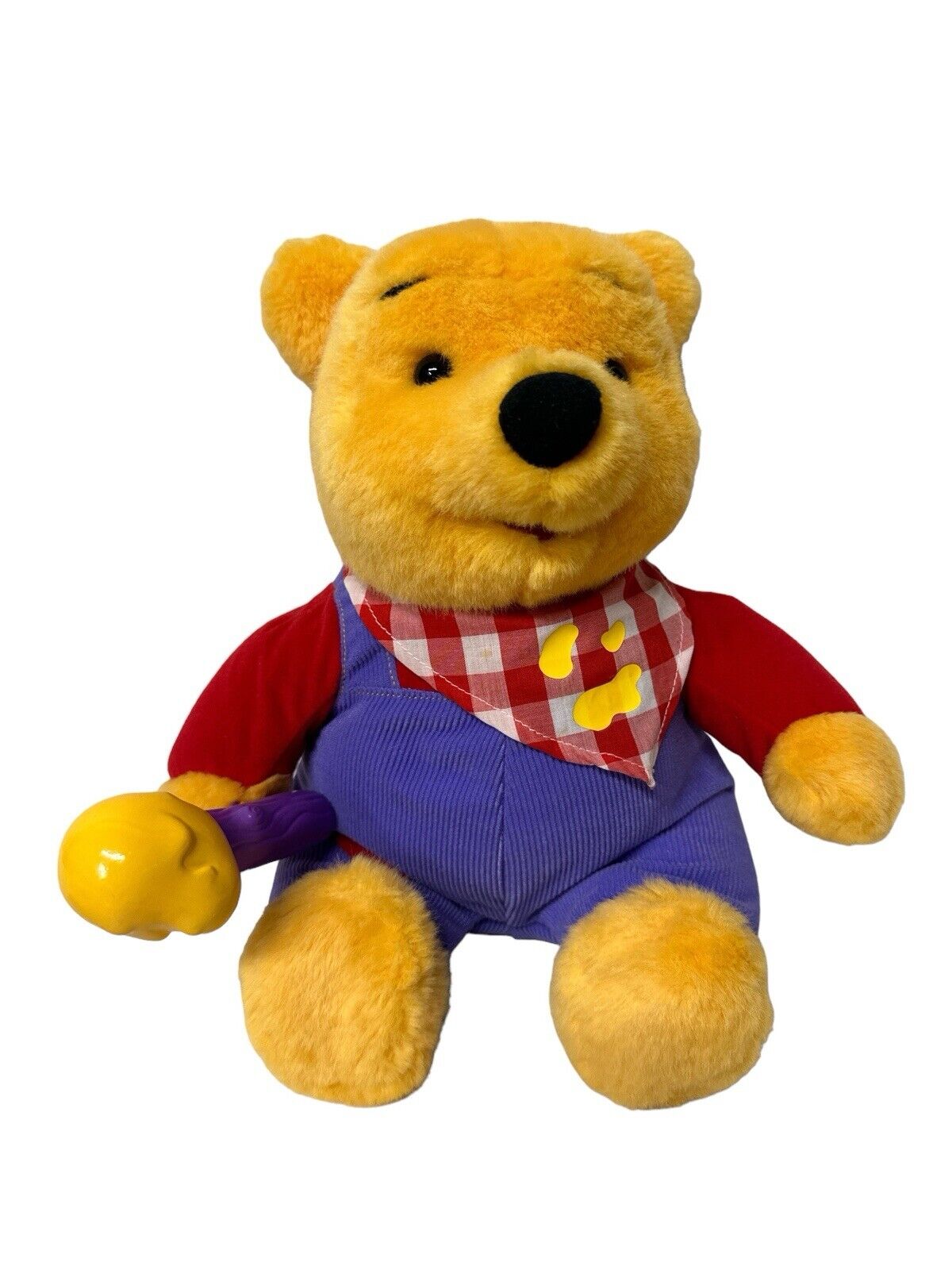 Vintage Disney 11” Winnie the Pooh Honey Stuffed Plush 1999 As Is