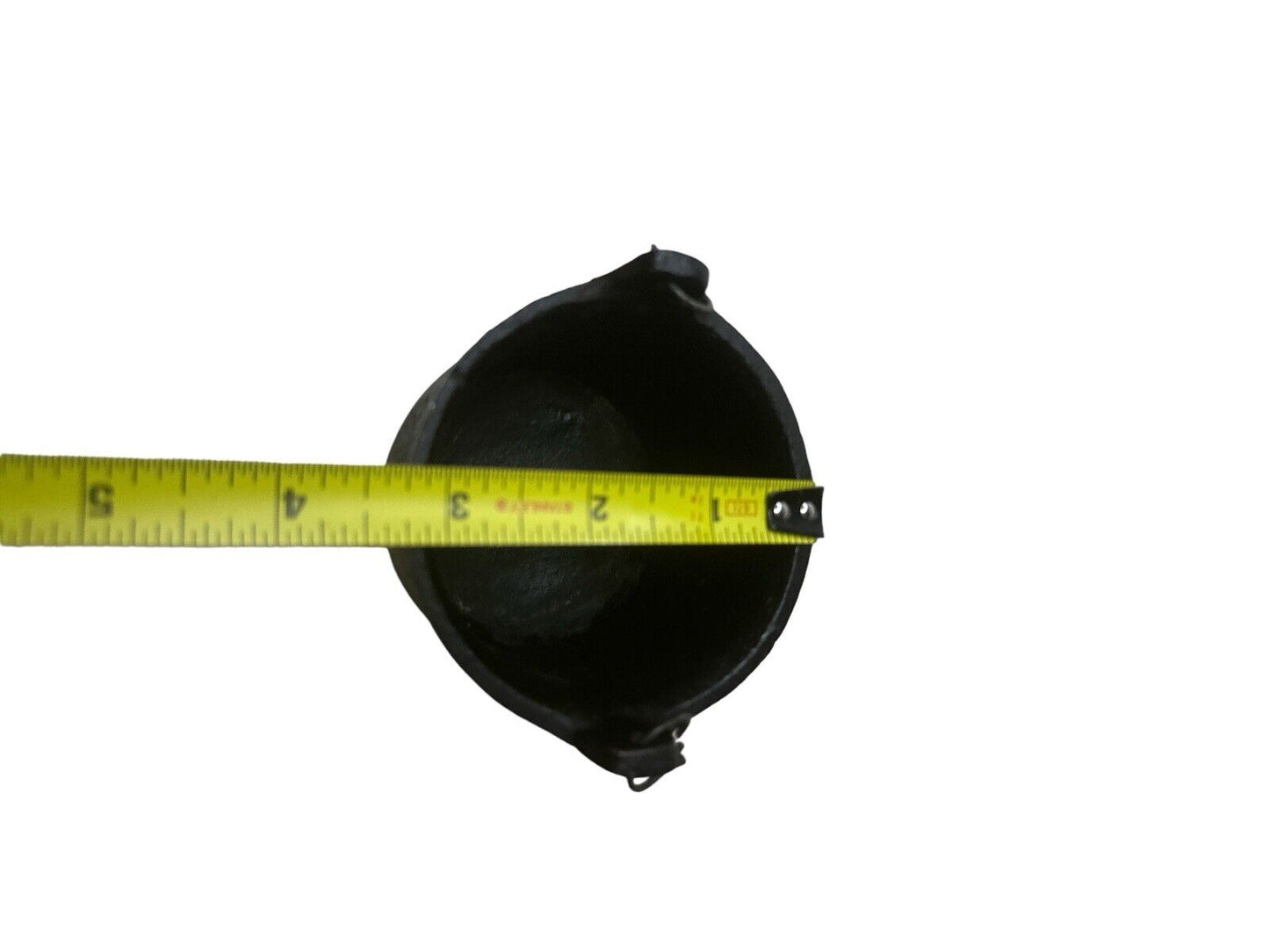 Vintage Salesman Sample Cast Iron Pot Small Cauldron 2.5” X 3” Hanging Chain