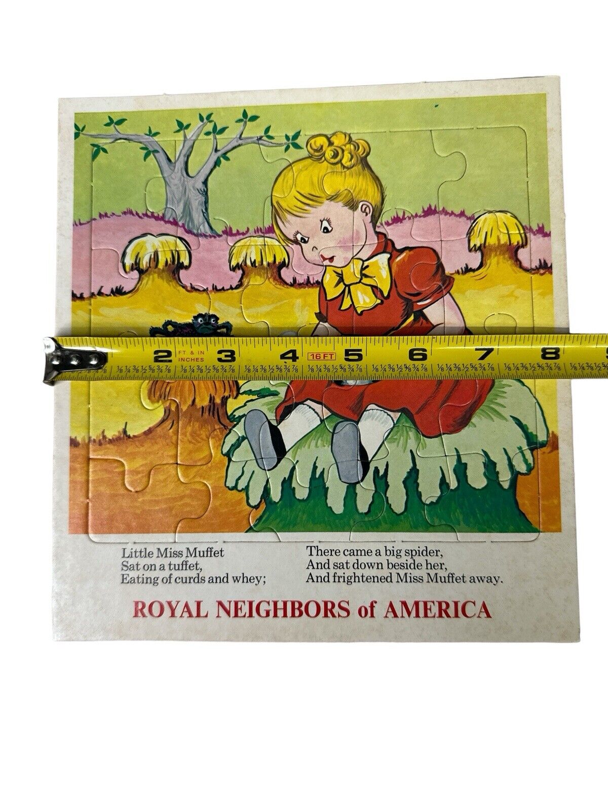 Vtg 1970’s Puzzle Lot Of 5 Cardboard Nursery Rhymes Royal Neighbors Of America
