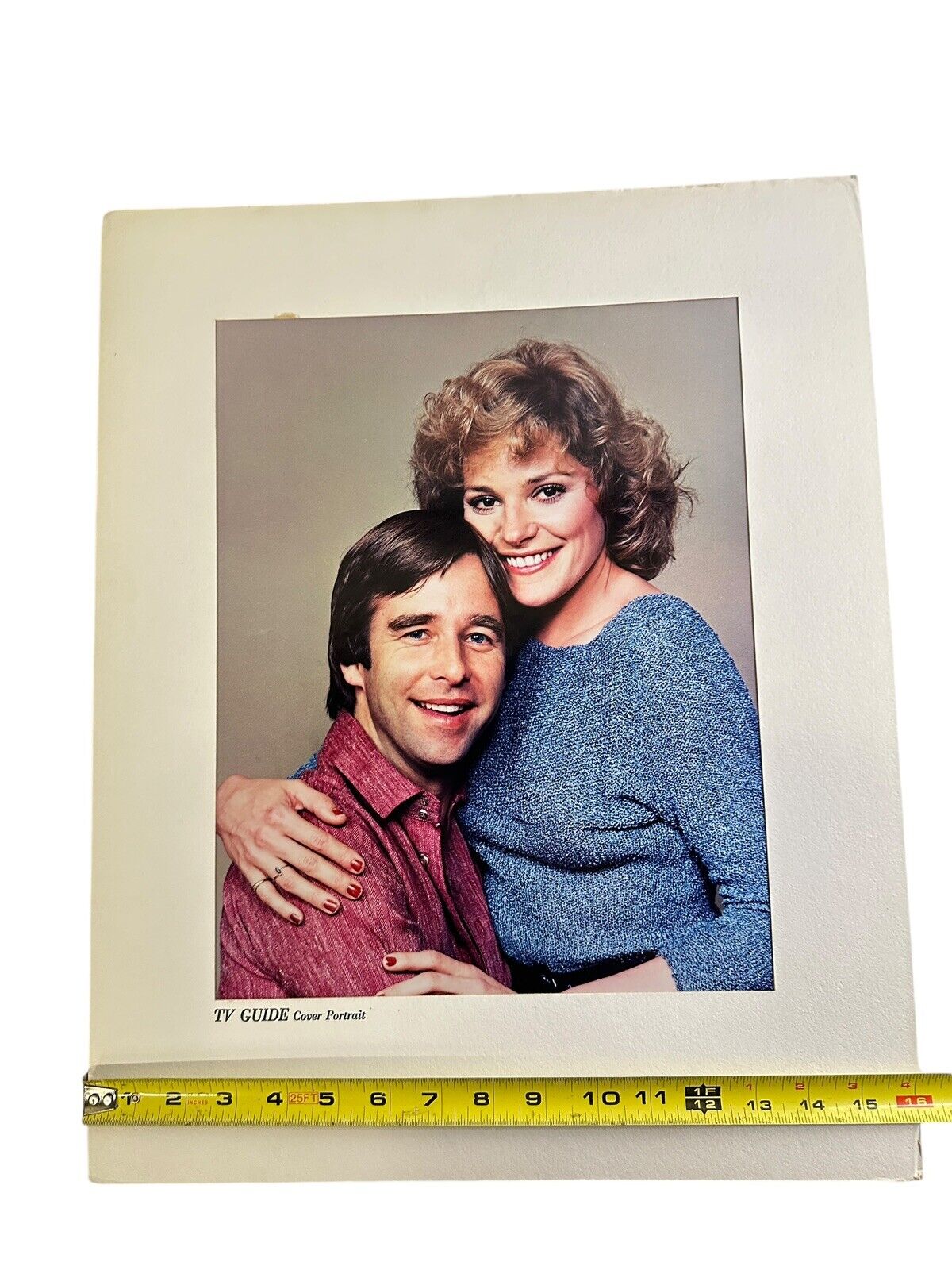 1980 TV Guide Cover Portrait Beau Bridges Helen Shaver Rare Display Board