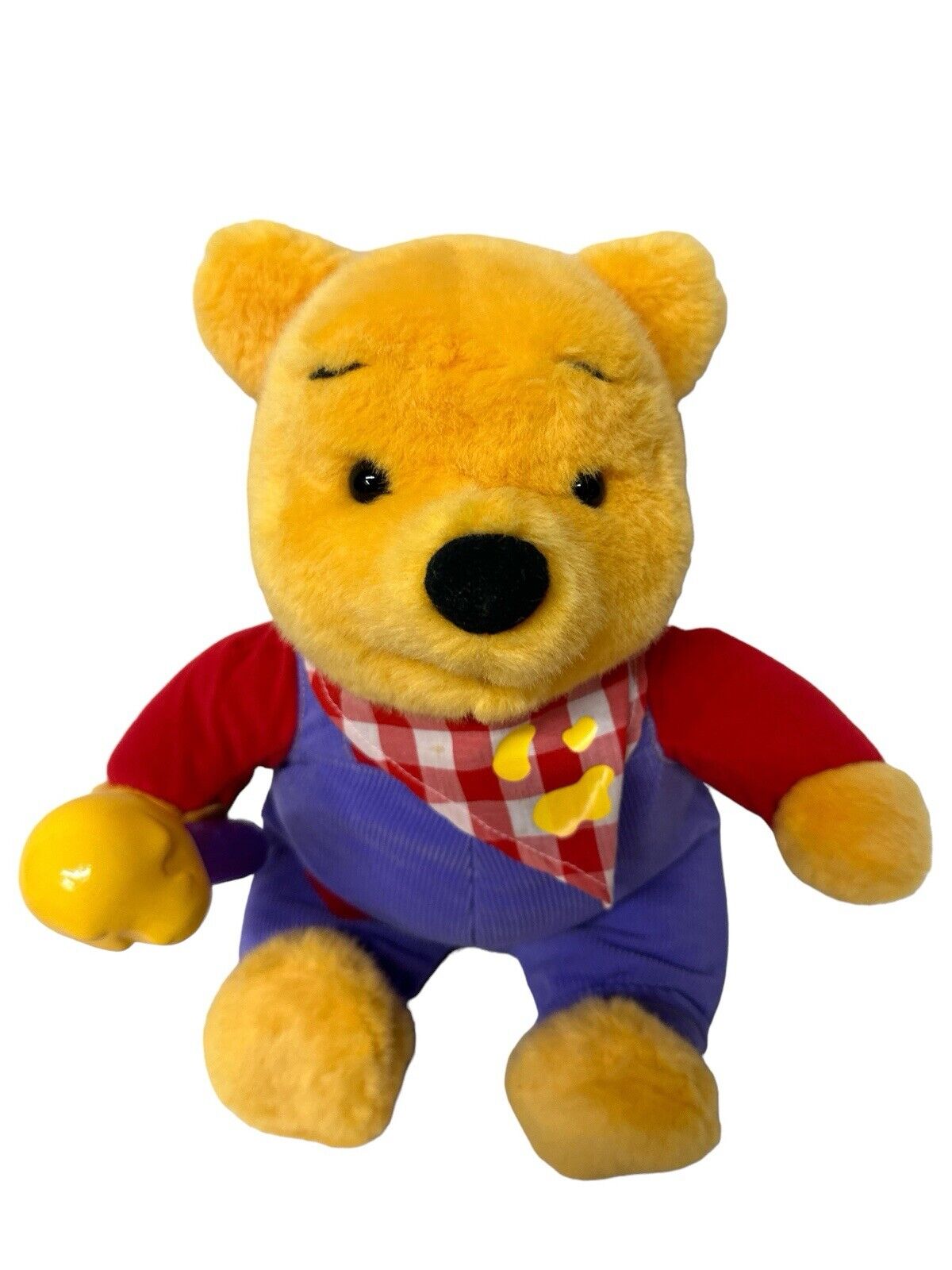 Vintage Disney 11” Winnie the Pooh Honey Stuffed Plush 1999 As Is