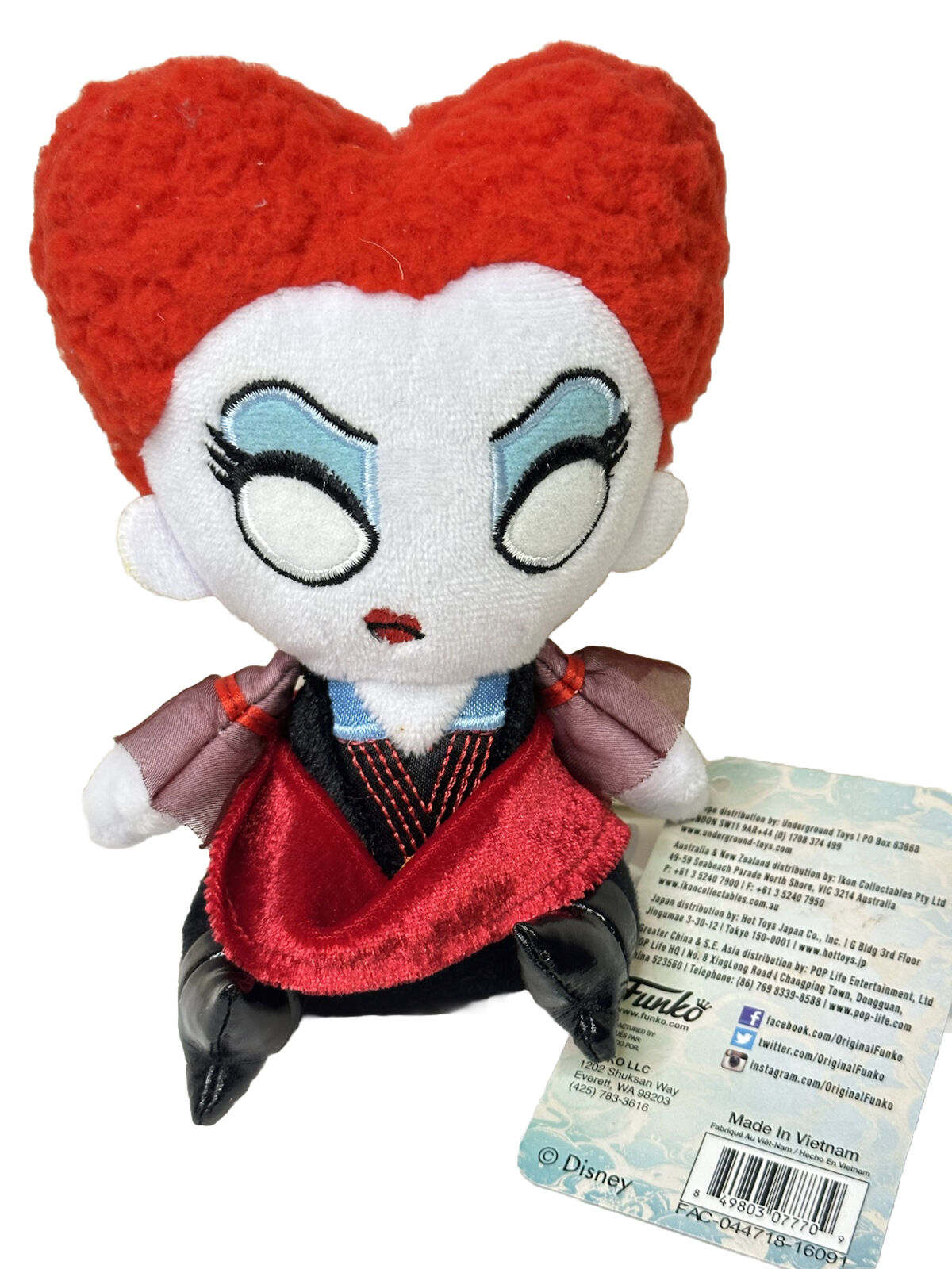 Lot of 4 Alice Through The Looking Glass Mopeez Plush Funko Dolls NOS