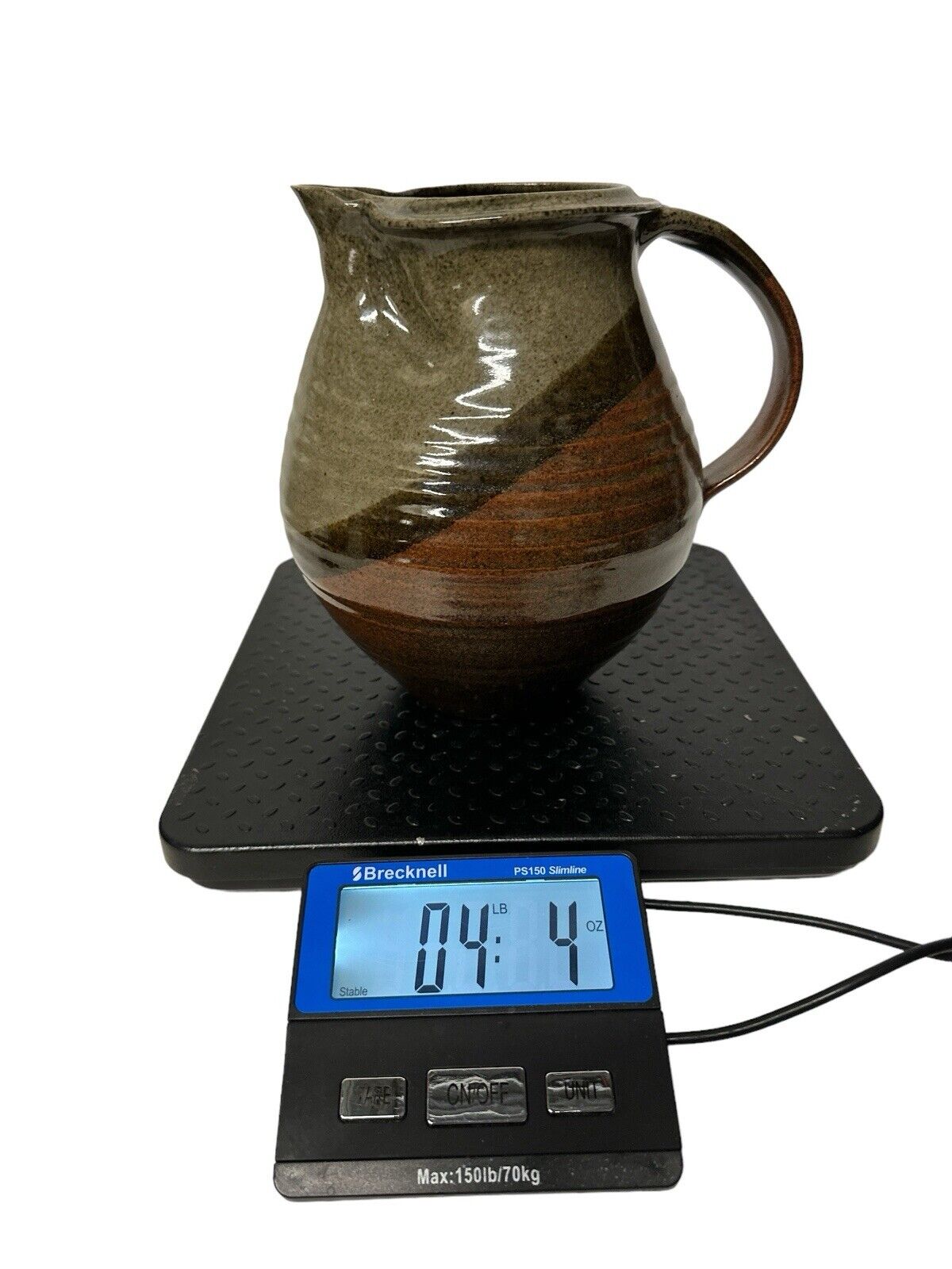 Beautiful Handmade Studio Signed Mark Pottery Stoneware Jug