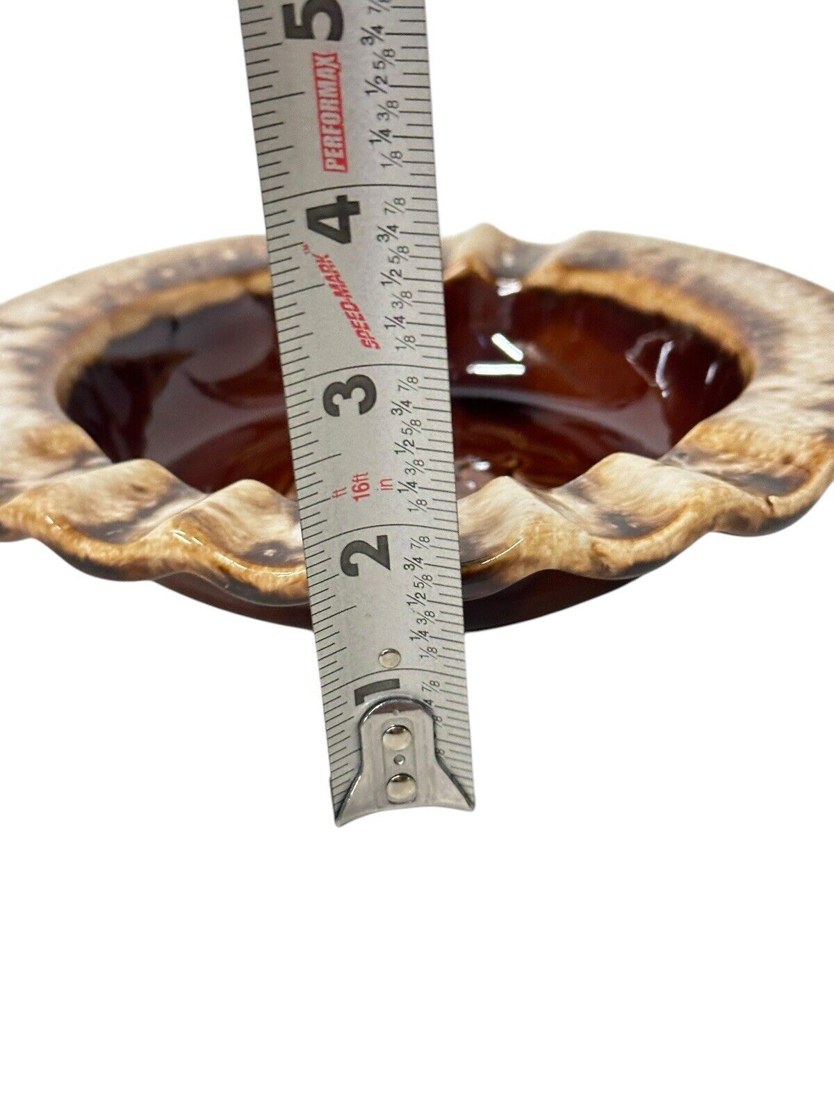 Vtg Hull Brown Drip Cigar Ashtray Deer Vintage 1950’s MCM Trinket Dish Decor