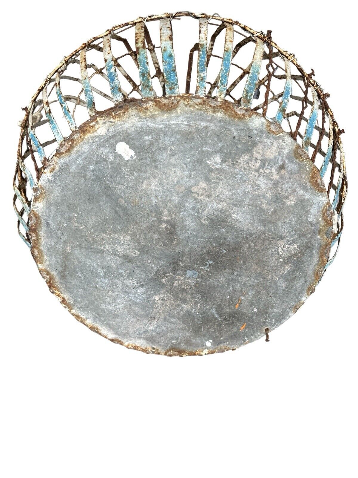 Vintage Large Rustic Metal Bird Cage Handmade Rare Decor Cage Made In Mexico