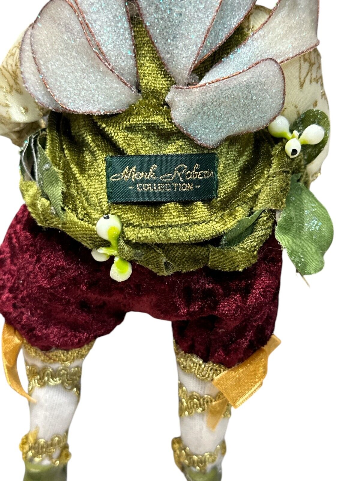 Mark Roberts Fairy Santa Elf Victorian Woodland Retired Ornament 9'