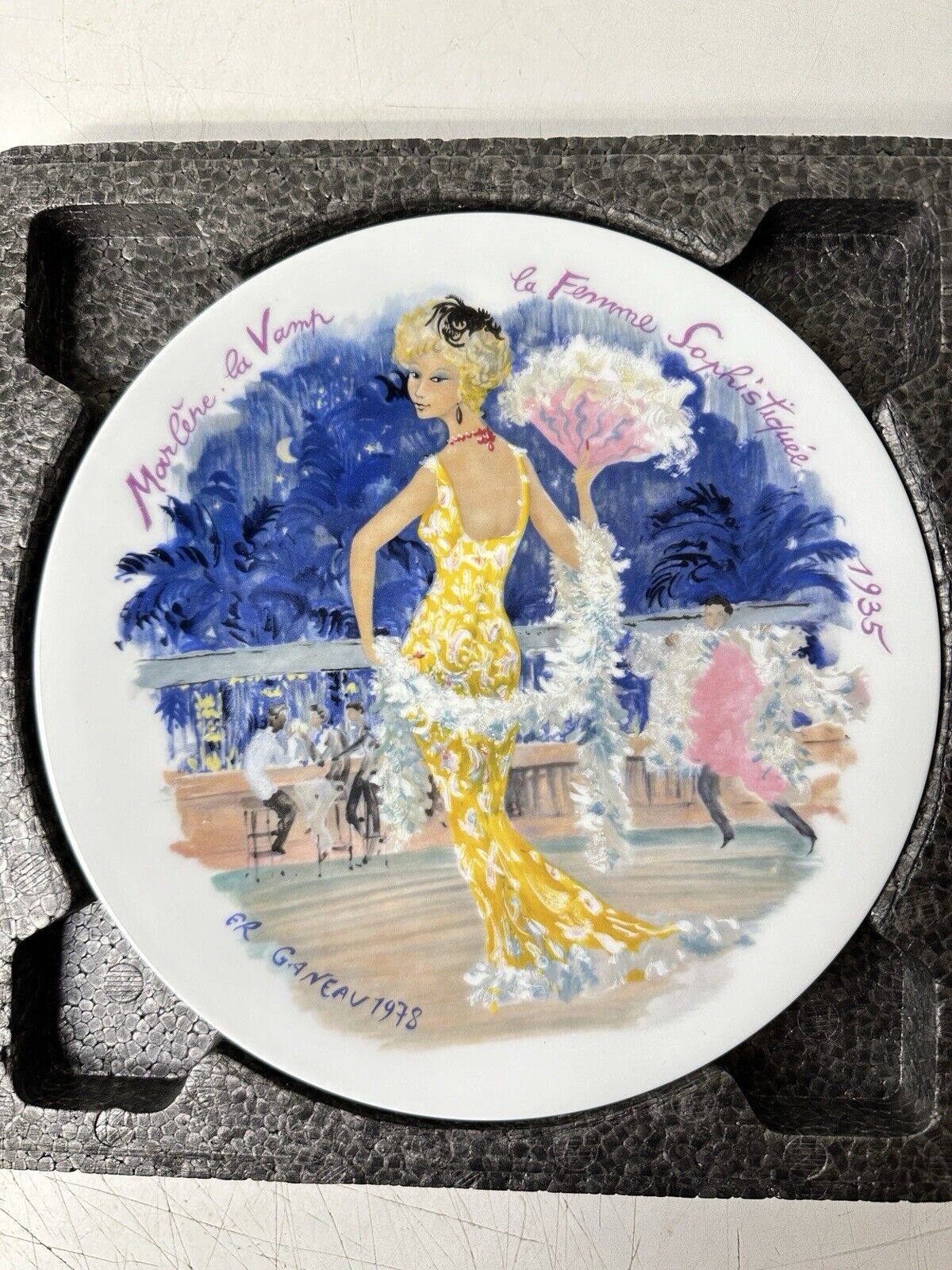 Marlene the Vamp PlateVIII Henri D'Arceau L & Fils Collection 1978