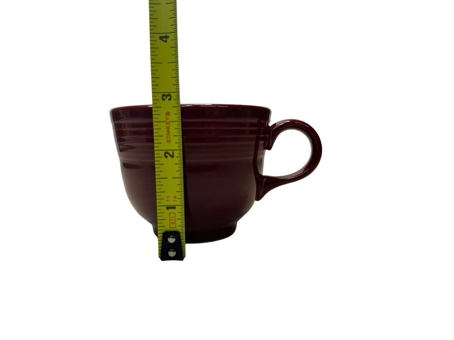 Fiestaware Vtg 2003 Fiesta Coffee Tea Cup and Saucer Set Cinnabar Color