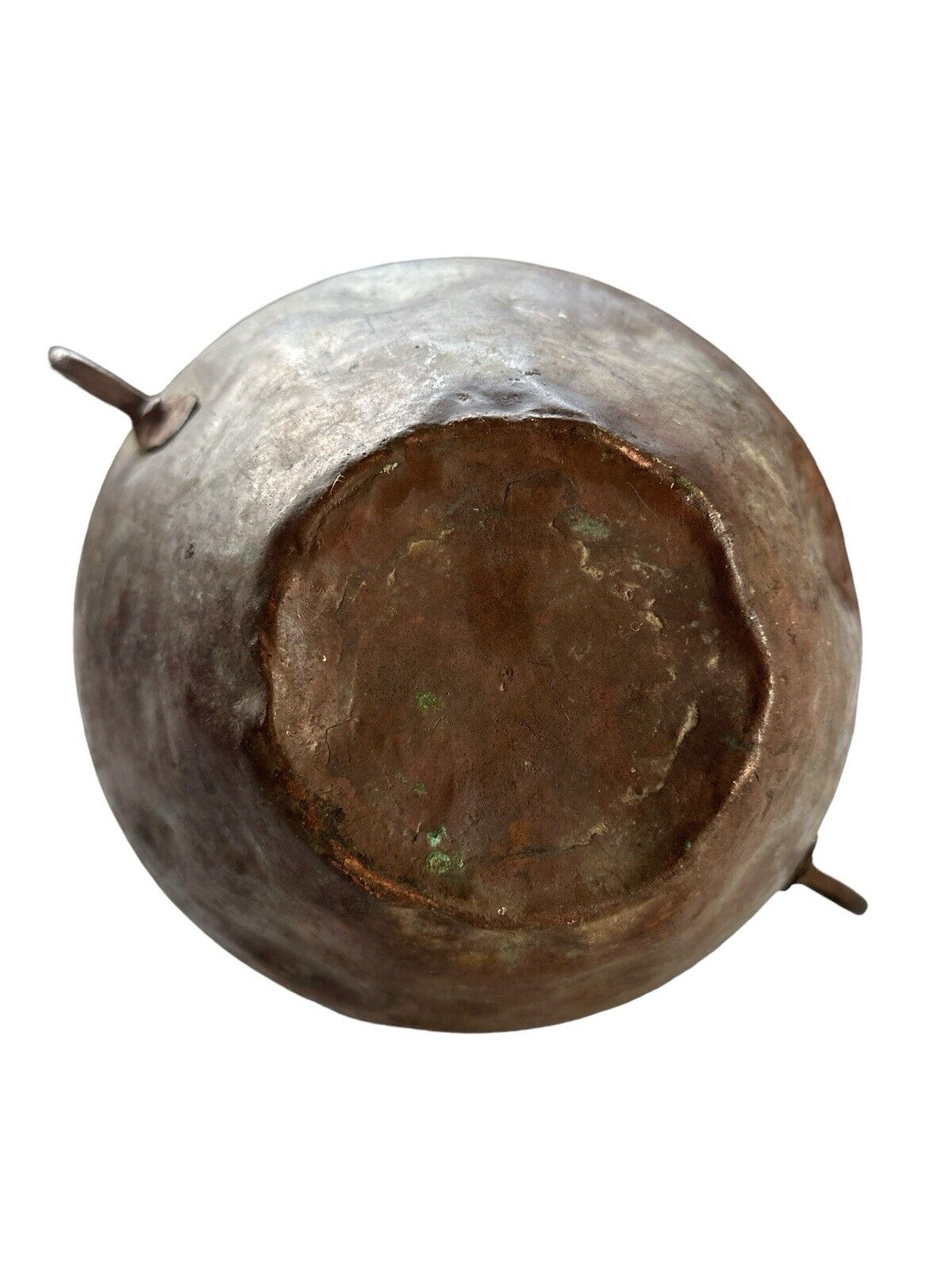 Primitive Central Mexican Spanish look Handmade Copper Metal Water Vessel