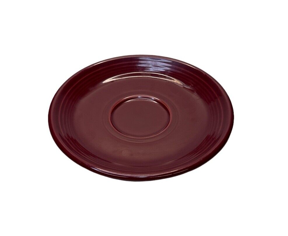 Fiestaware Vtg 2003 Fiesta Coffee Tea Cup and Saucer Set Cinnabar Color