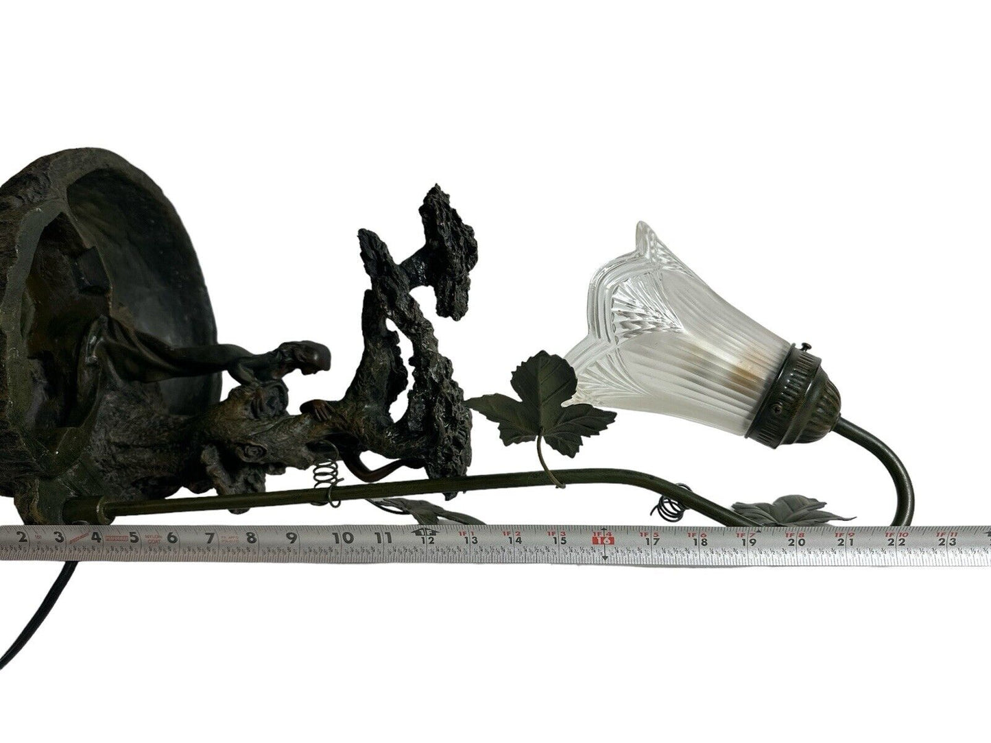Vintage 1997 Fountain Lamp Children Climbing A Tree Beautiful Lamp By Crosa