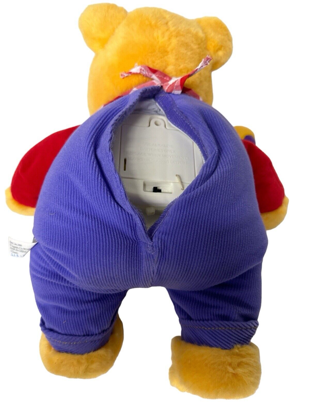 Vintage Disney 11” Winnie the Pooh Honey Stuffed Plush 1999 As Is