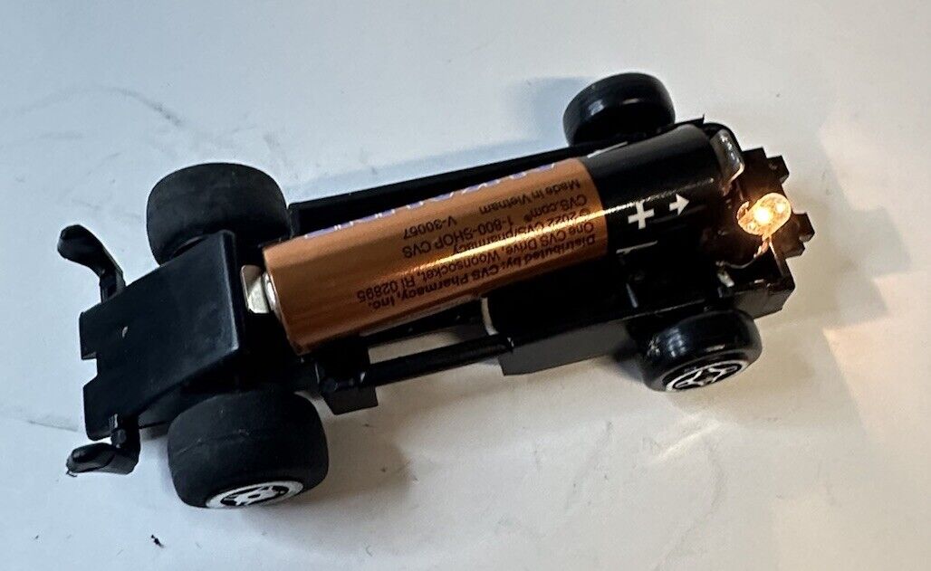 Vtg 1983 C.B.S. lighted Slam Shifters 69 Dodge Charger Metal Racer Lights Work