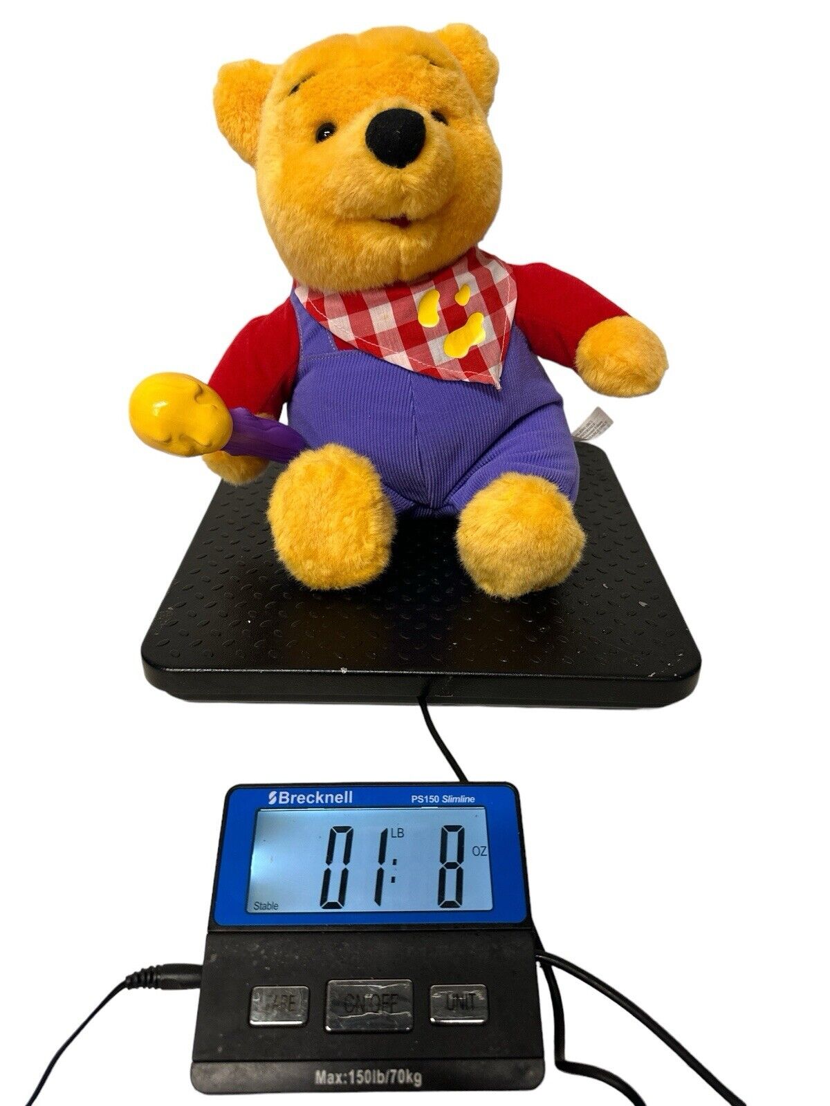 Vintage Disney 11” Winnie the Pooh Honey Stuffed Plush 1999 As Is