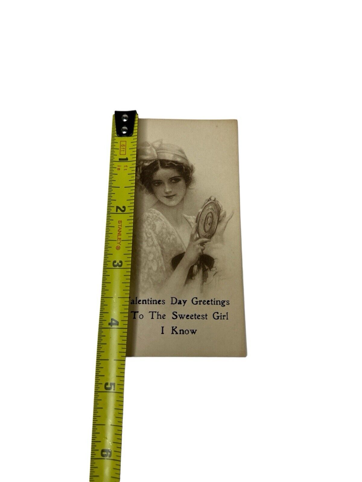 Vintage Antique 1920’s Pretty Fashion Girl Valentine Card Greeting Unused