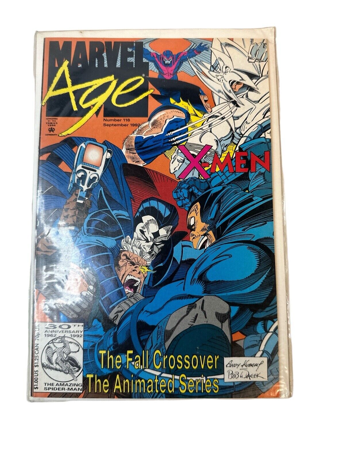 MARVEL AGE #116 September 1992 Marvel Comics X-Men Edition