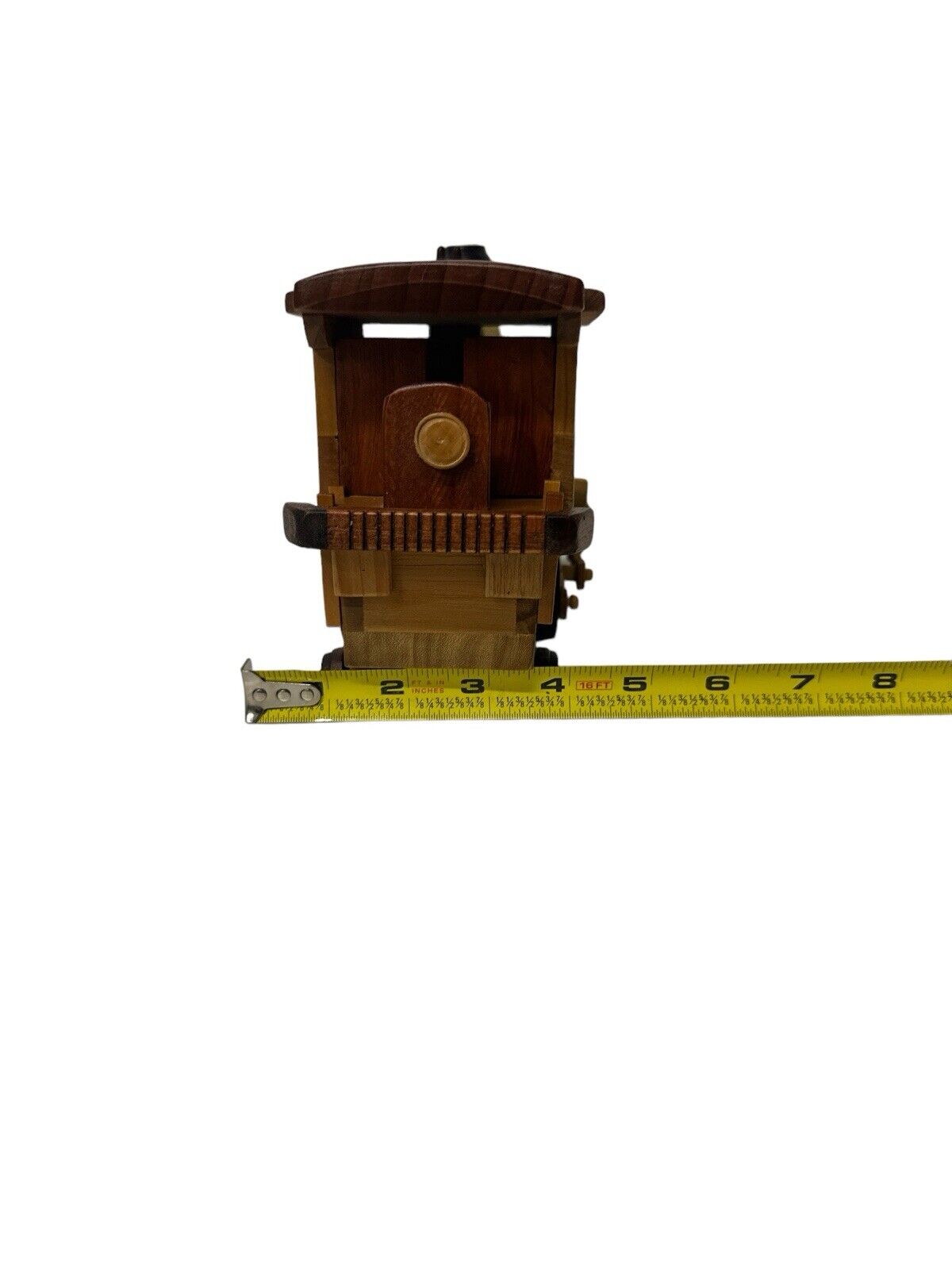 2016 Maple Wooden Handmade Steam Locomotive Collectible Train