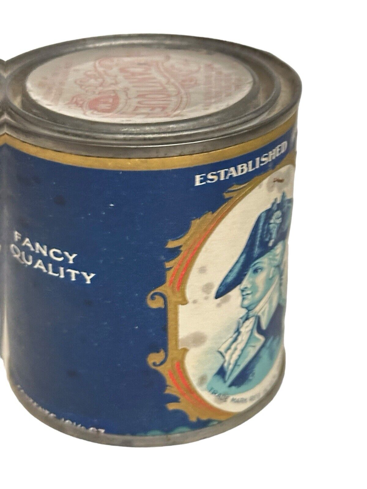 2 1920s Verhampshire brand & Wayne Small Tin Cans Cantique TM Antiques