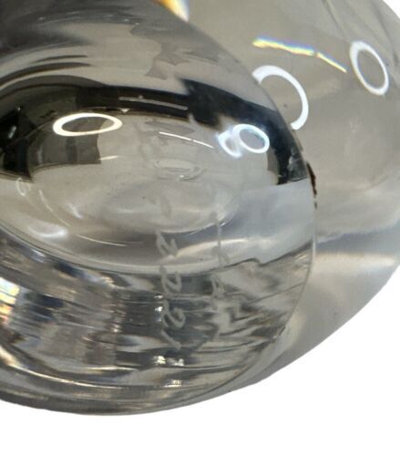 Kosta Boda 3 Geese Glass Vase 6.25” Signed And Numbered Beautiful Clear Glass