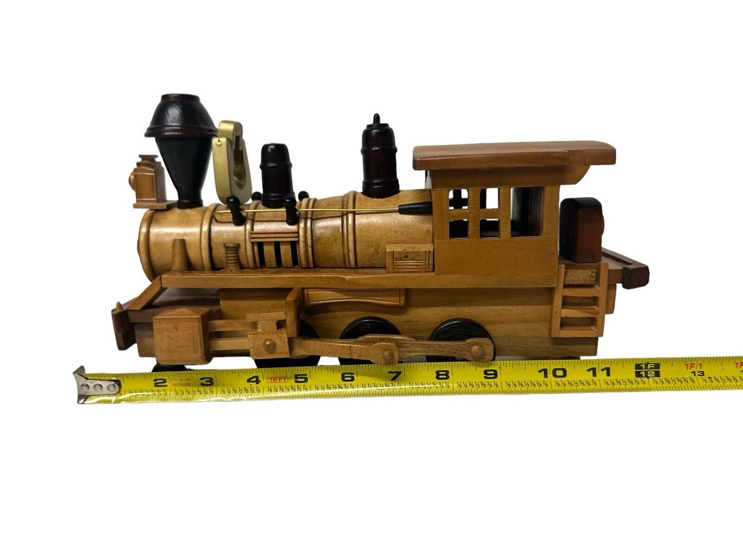 2016 Maple Wooden Handmade Steam Locomotive Collectible Train