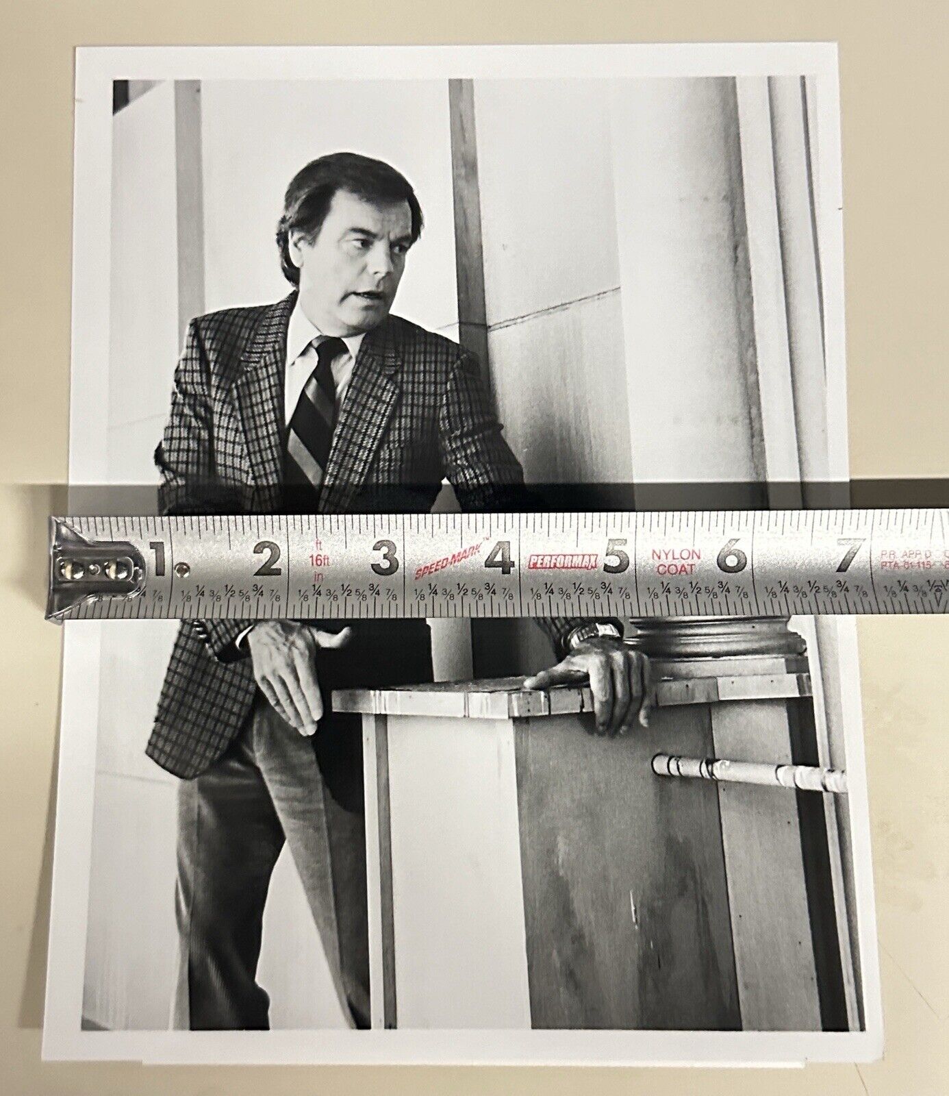 1985 Press Release Photo Robert Wagner actor in J. G. Culver 7”x 9” ABC TV