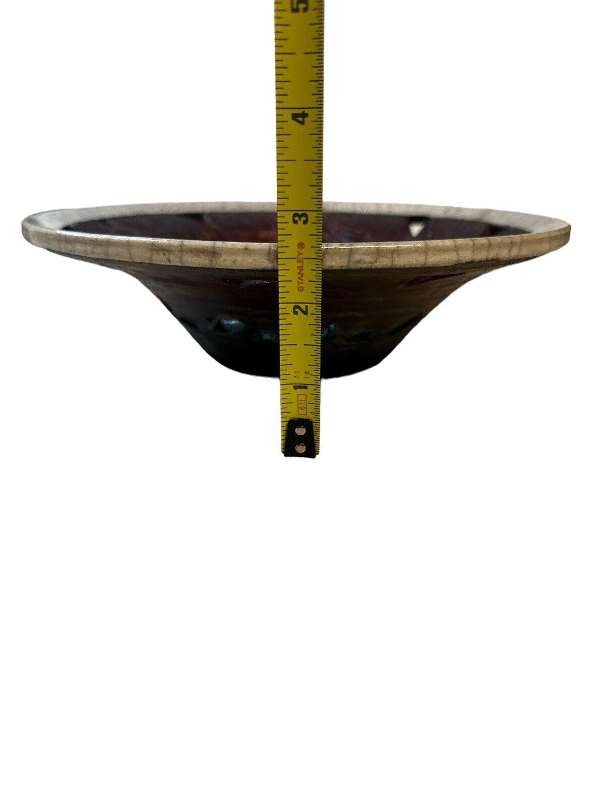 Clayton Pottery Traditional Japanese Raku Style Candle Holder Plate
