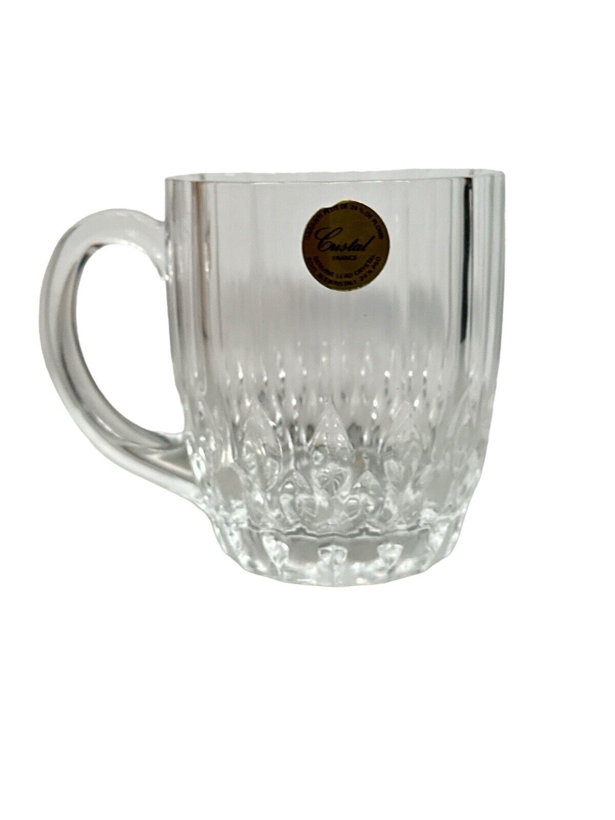 VTG Set Of 4 Cristal d’ARQUES France Garanti Plus De 24% Lead Crystal Mugs