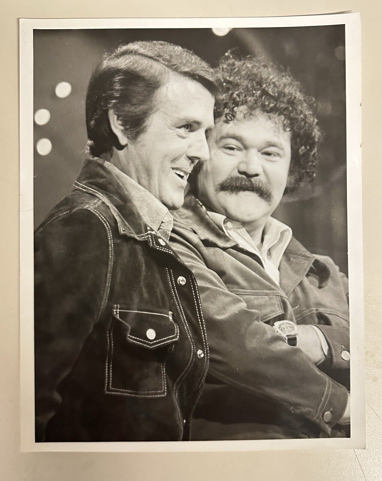 1973 Jack Burns & Avery Schreiber Press Release Photo The Midnight Show NBC