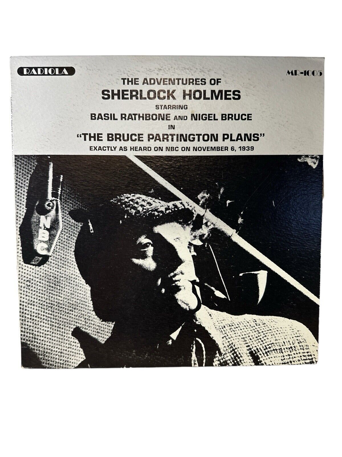1972 SHERLOCK HOLMES Bruce Partington Plans LP Basil Rathbone Nigel Bruce NM/NM