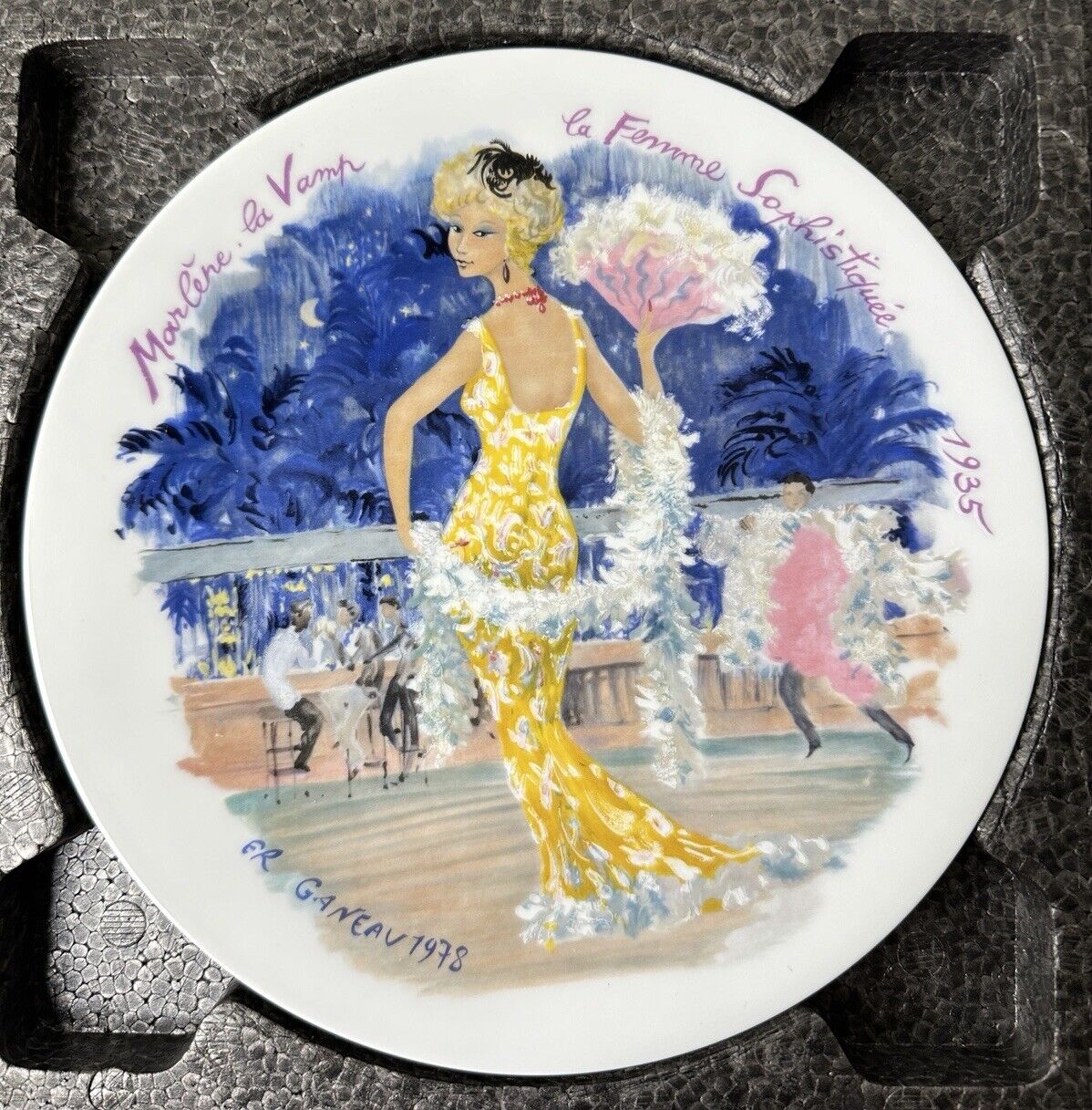 Marlene the Vamp PlateVIII Henri D'Arceau L & Fils Collection 1978
