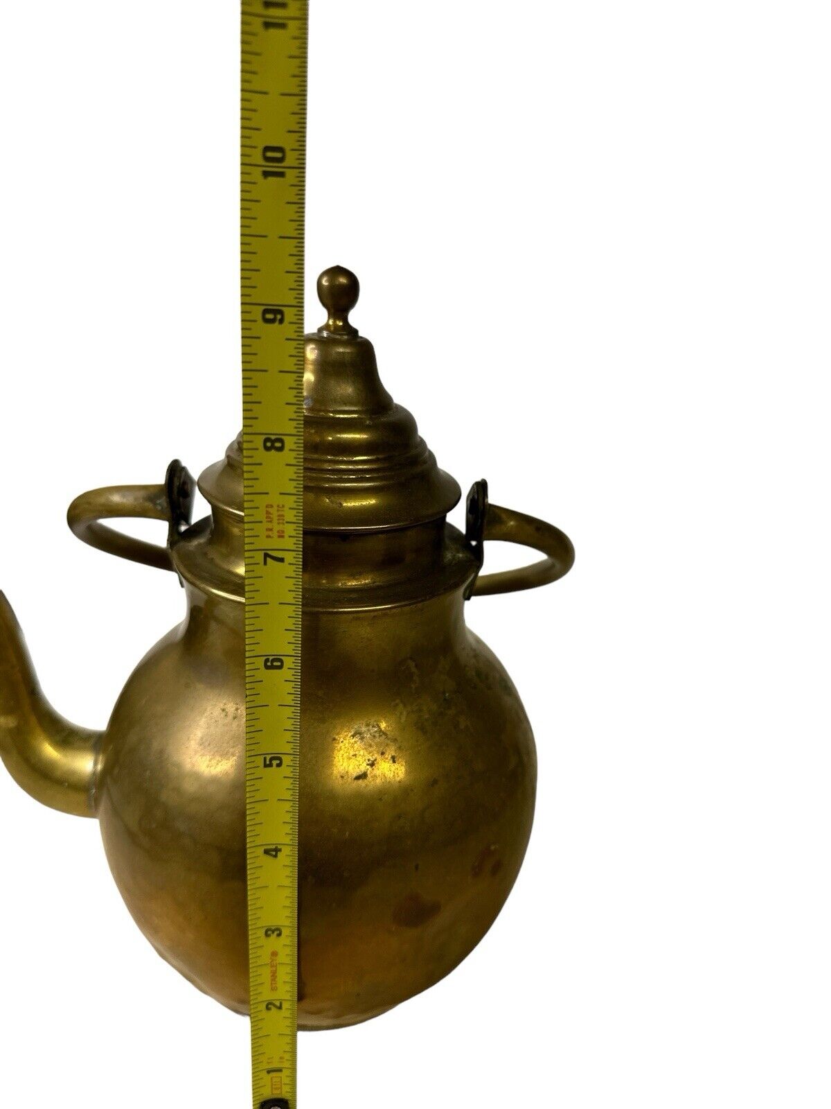 Antique 19th century Brass Coffee Water Pitcher As Seen Decor Only