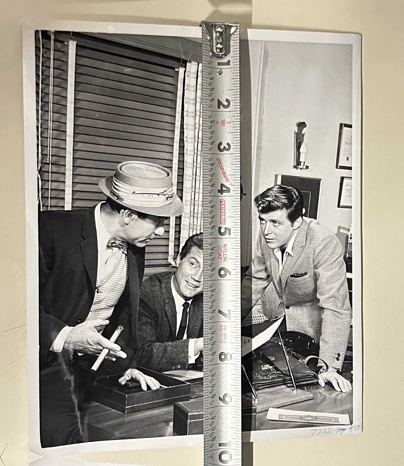 1961 77 Sunset Strip Press Photo Louis Quinn Roger Smith & Edward Byrnes 7”x9”