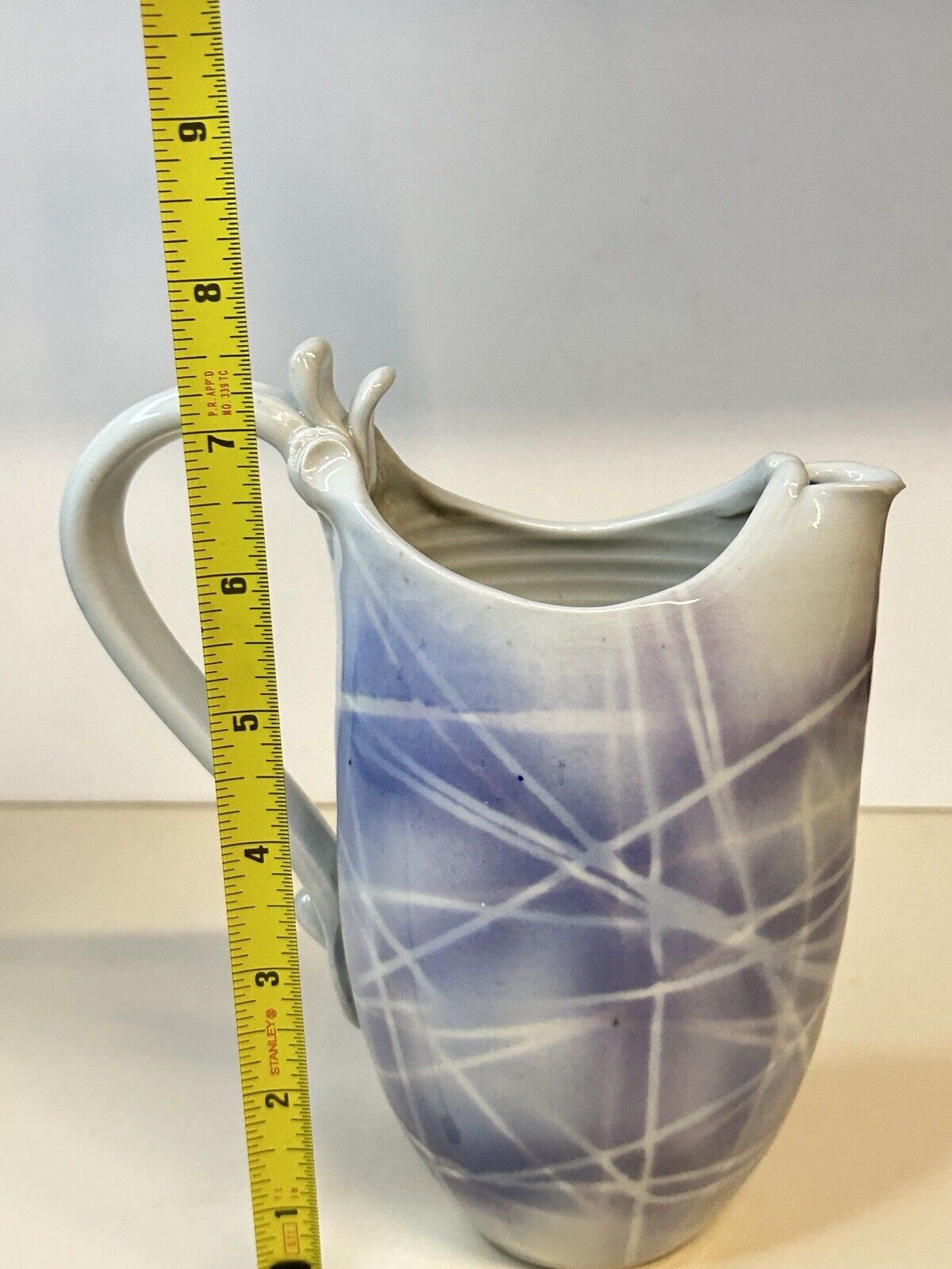 Beautiful James Jim Loso Porcelain Pitcher Modern Art Signed Minnesota Potter
