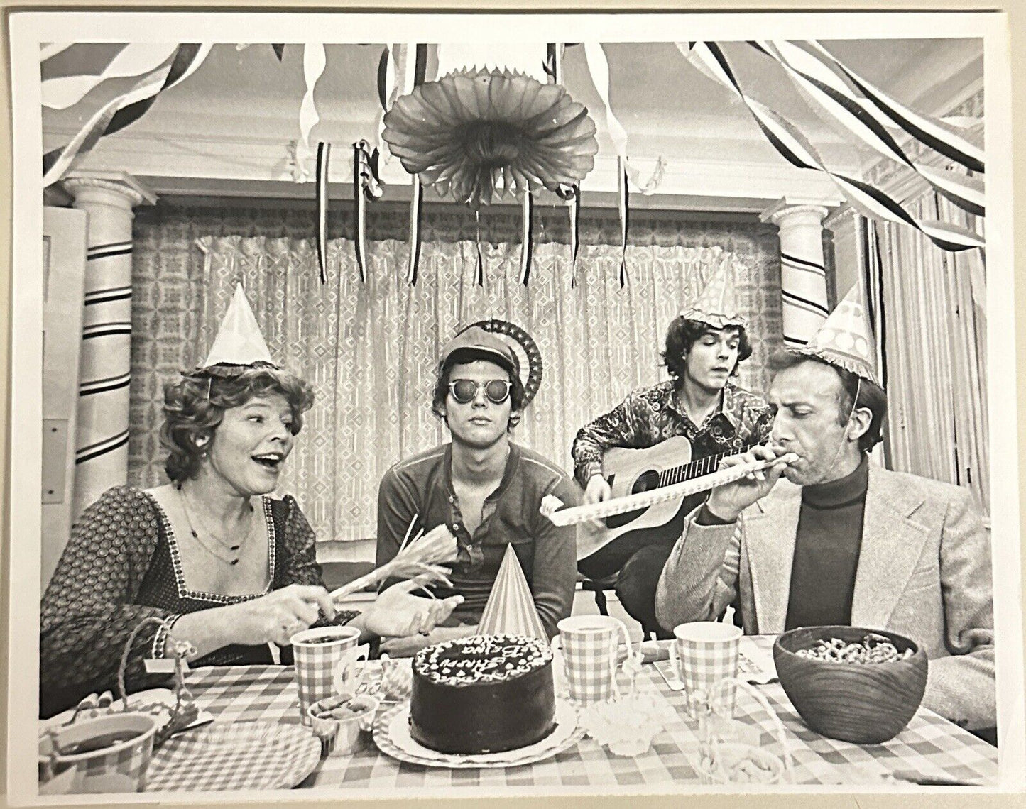 1973 Press Release Photo Cast Of CBS Show Sticks and Bones 7” x 9”