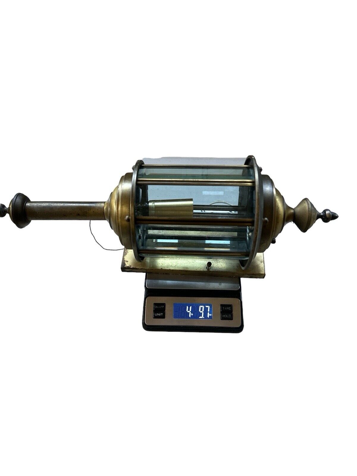 Vintage Large Brass Porch Outdoor Lamp Light Fixture Sconce 20” 1970’s