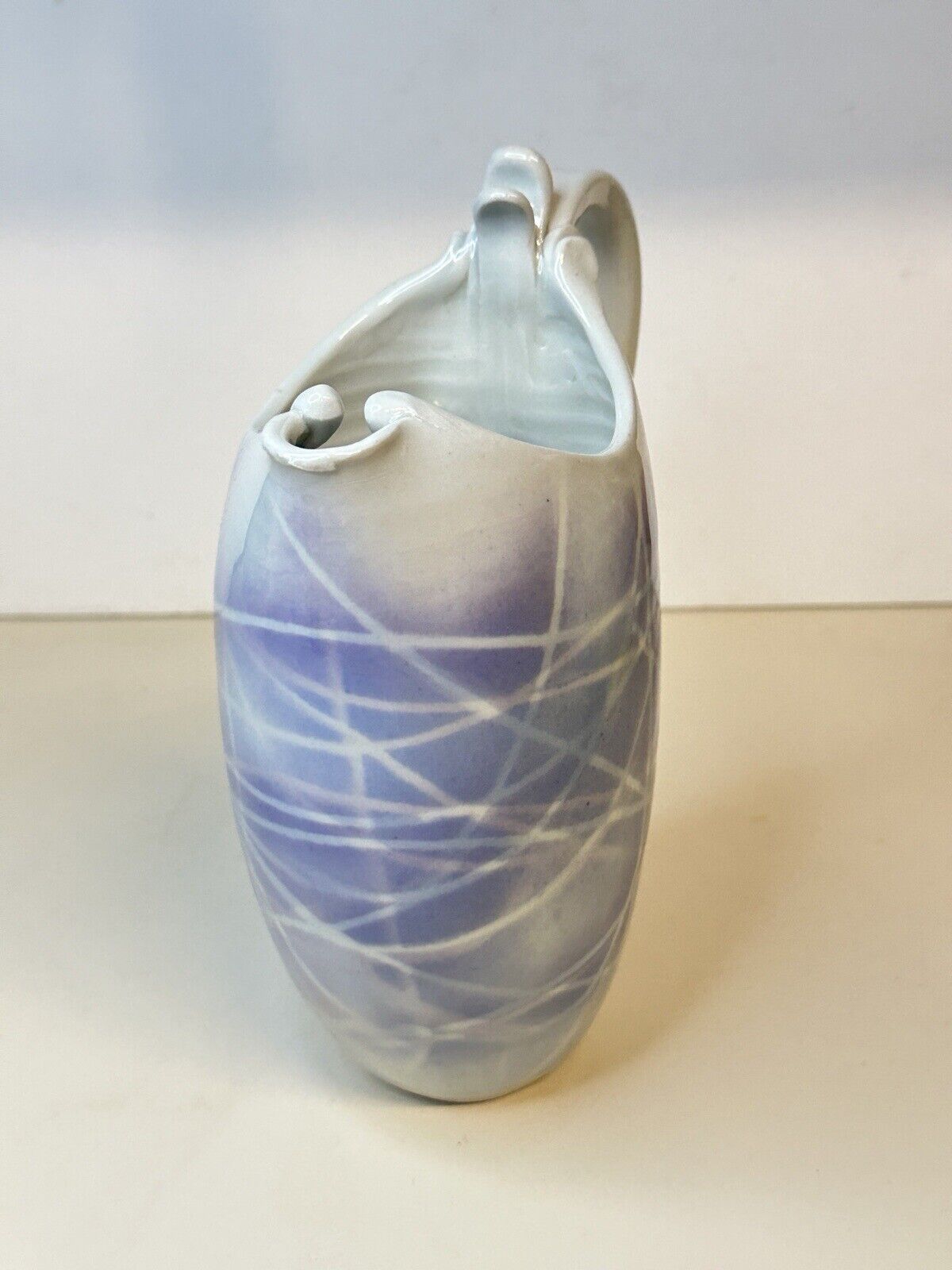 Beautiful James Jim Loso Porcelain Pitcher Modern Art Signed Minnesota Potter