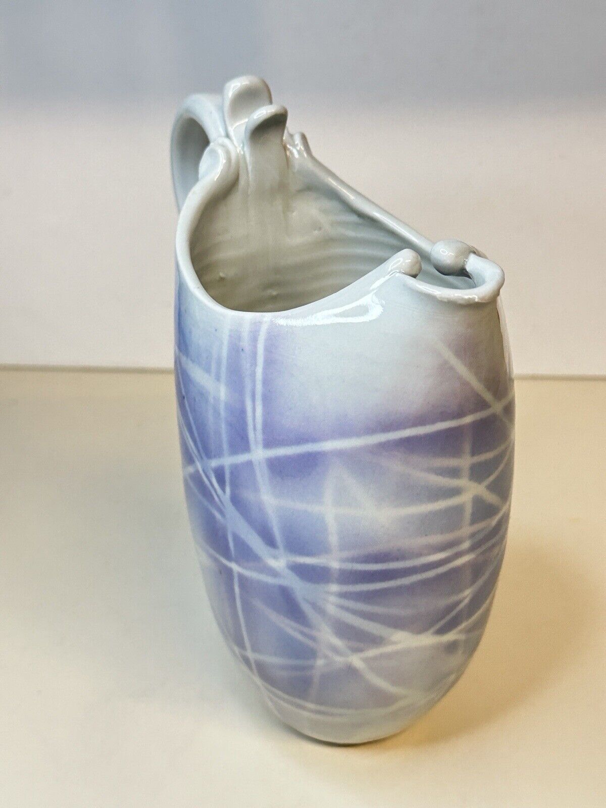 Beautiful James Jim Loso Porcelain Pitcher Modern Art Signed Minnesota Potter