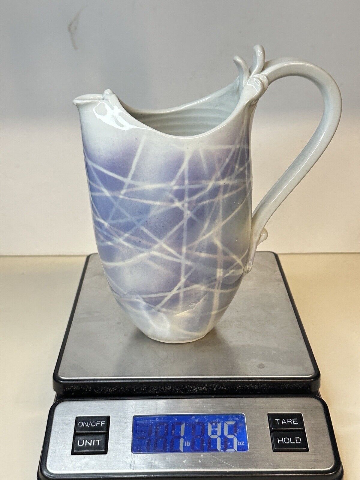 Beautiful James Jim Loso Porcelain Pitcher Modern Art Signed Minnesota Potter