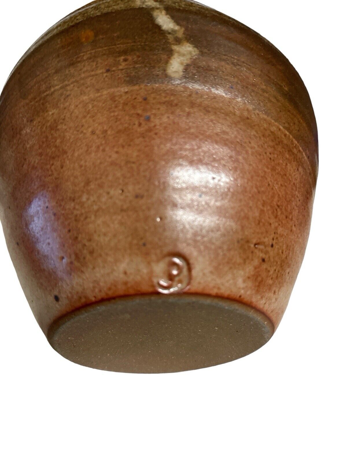 Beautiful Handmade Studio Signed Mark Pottery Stoneware Vase 10”