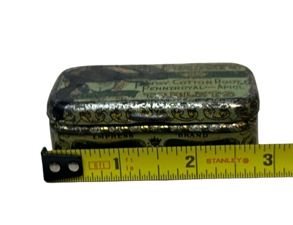 Lot Of 2 Empty Antique Old Vintage Small Advertising Tins Dr. Pierce & Diamonds